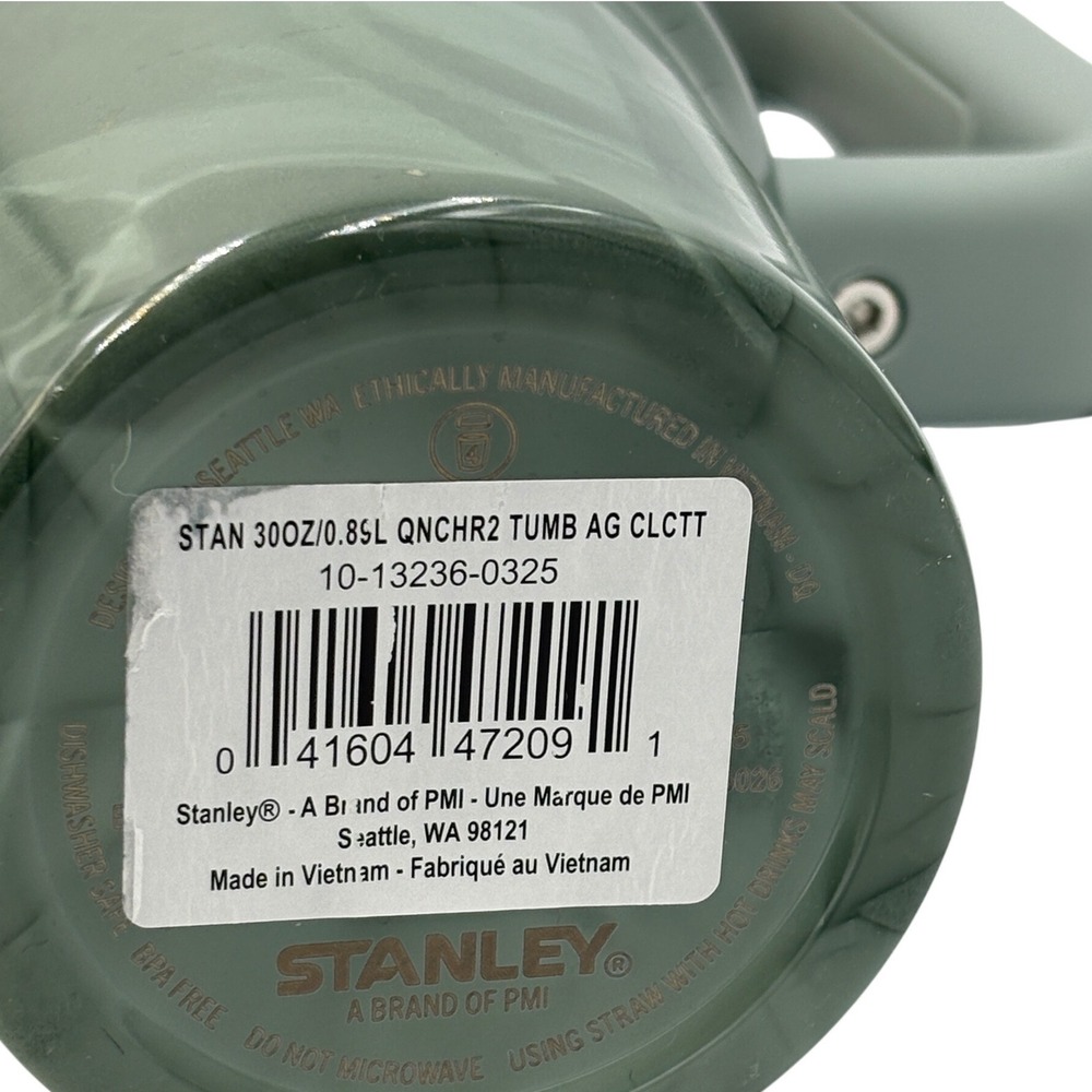 Stanley 30oz H2.0 FlowState Quencher Tumbler Agate Calacatta Green Marble - Picture 6 of 7